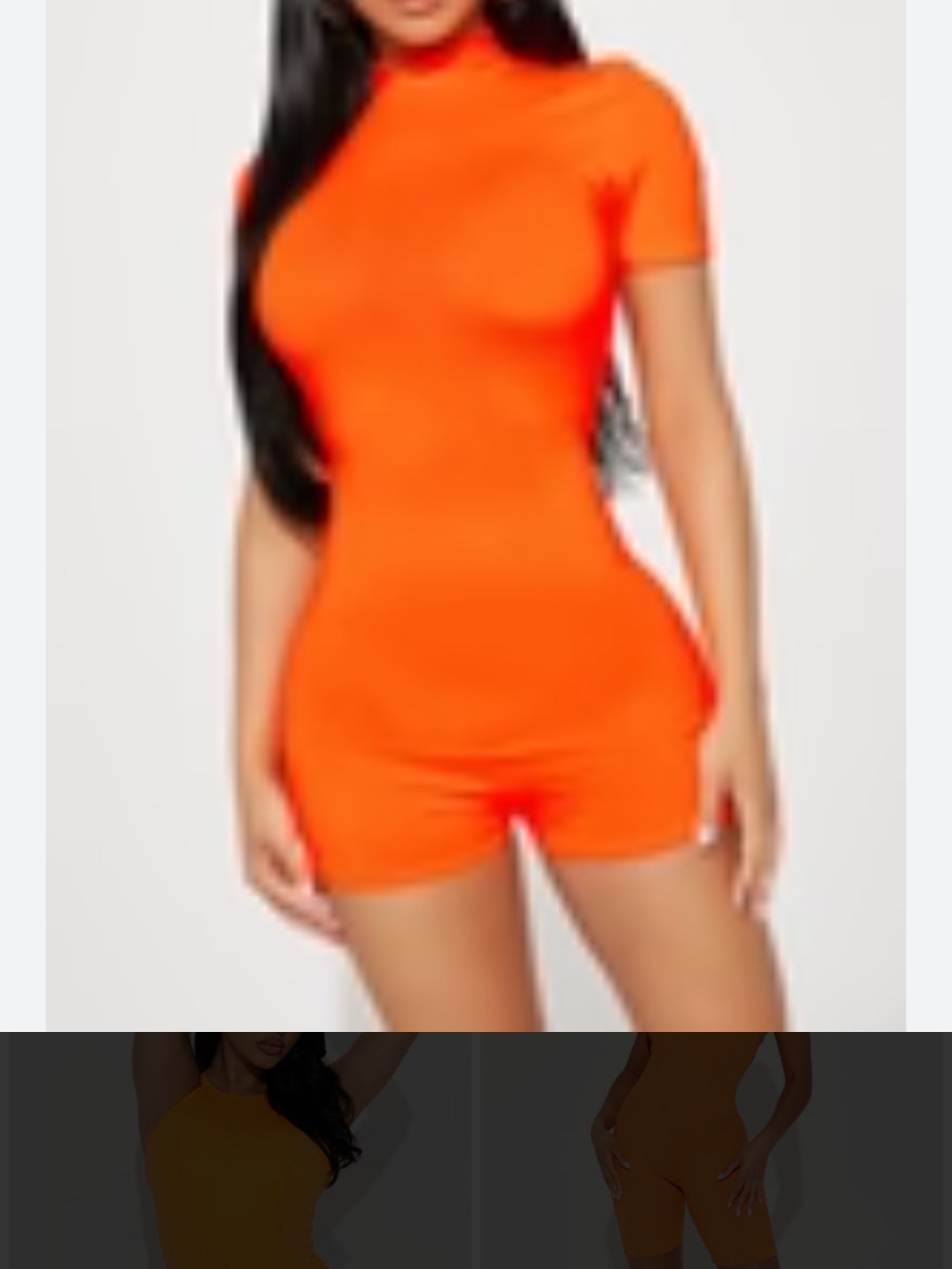 Women’s Short Sleeve Neon Orange Stretch Top